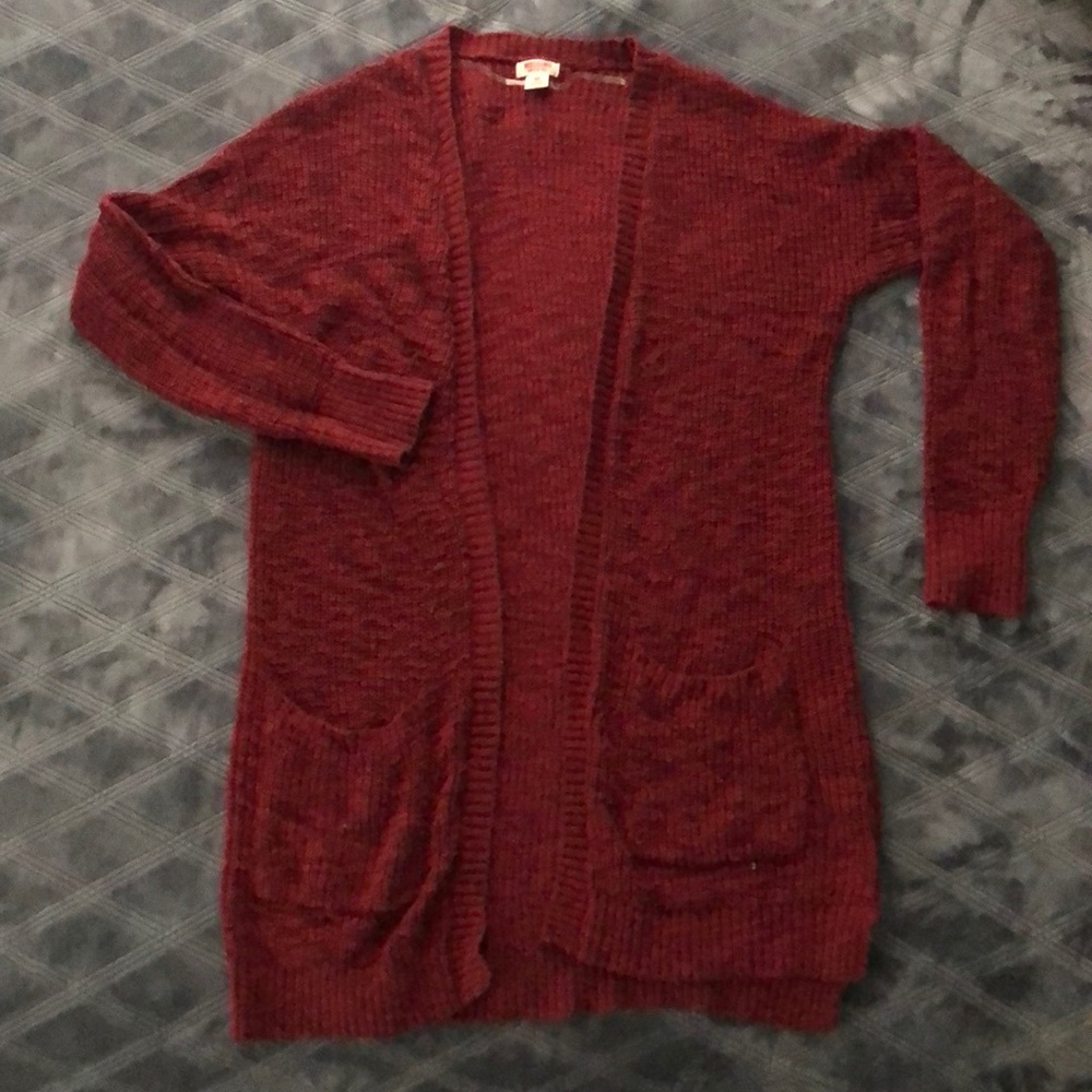 Burgundy Mossimo Cardigan